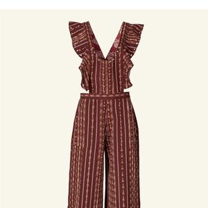 Alix Of Bohemia Brown Patterned Jumpsuit
